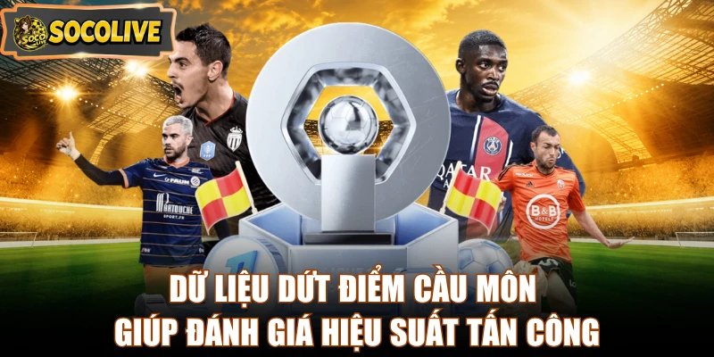 Dữ liệu dứt điểm cầu môn giúp đánh giá hiệu suất tấn công
