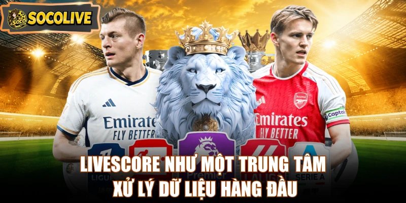 Livescore như một trung tâm xử lý dữ liệu hàng đầu