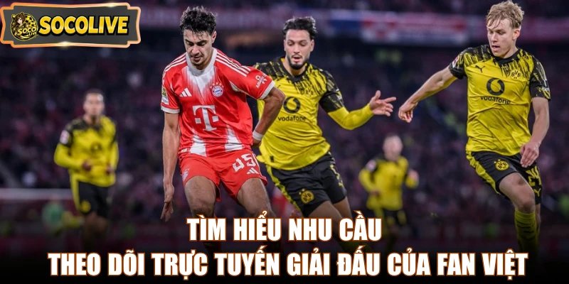 Tìm hiểu nhu cầu theo dõi trực tuyến giải đấu của fan Việt